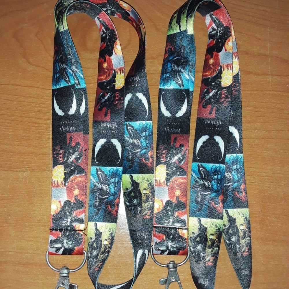 2 Marvel Universe Venom Costume Black Lanyards
